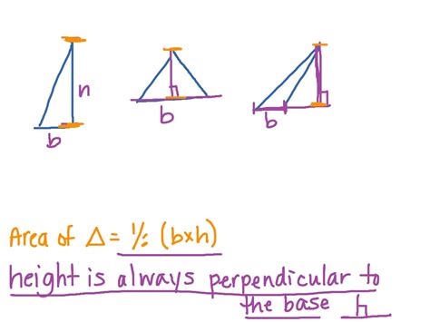 how to find height of triangle with base and angle