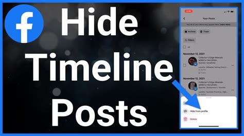 How To Find Hidden From Timeline Posts