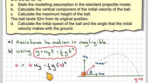 how to find initial velocity of a projectile with time and distance