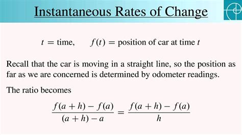 how to find instantaneous rate of change in excel