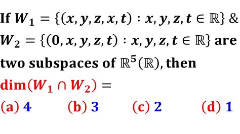 how to find intersection of two subspaces