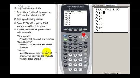 How To Find Intersection Using Graphing Calculator