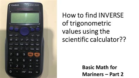 how to find inverse on calculator