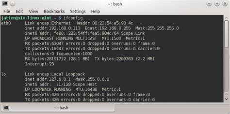 how to find ip address in debian linux