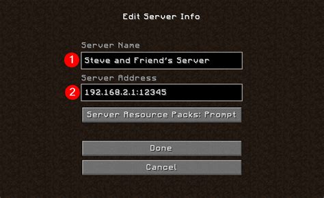 how to find ip on minecraft java