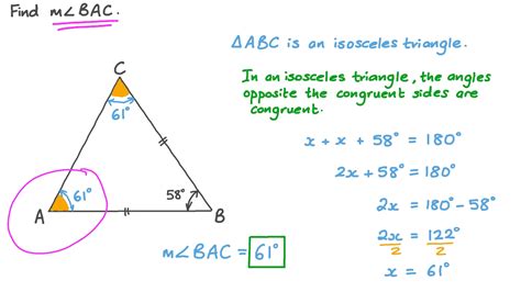 How To Find Isosceles Triangle From Angles