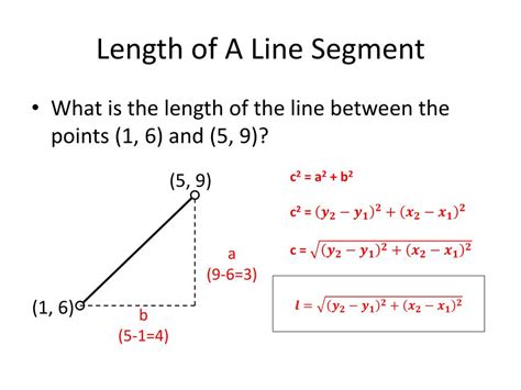 how to find length of line with two points