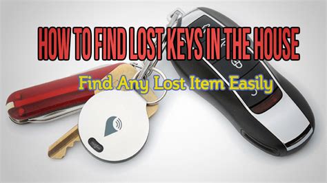 how to find lost house keys