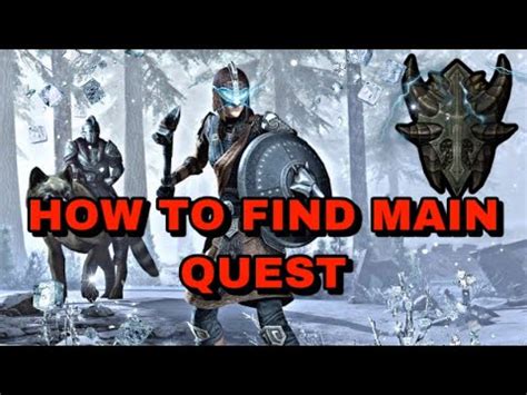how to find main quest eso