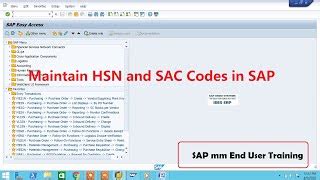 how to find material hsn code in sap