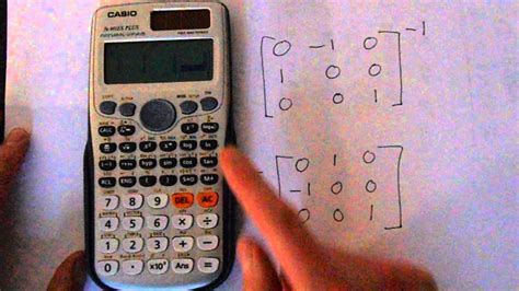 how to find matrix inverse in casio calculator fx 991ms