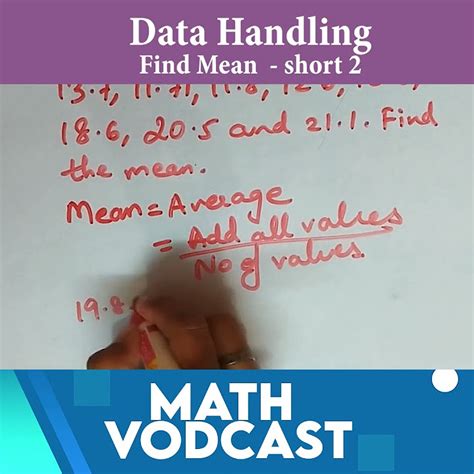 how to find mean in data handling