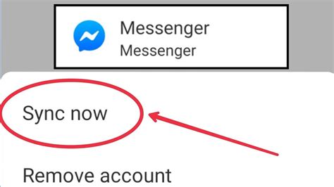 how to find messenger sync code