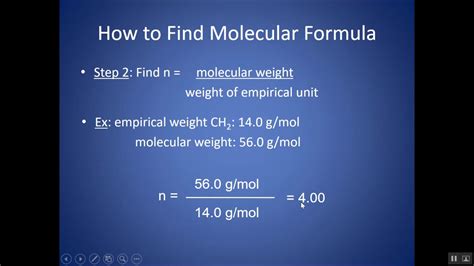 how to find molecular formula using molar mass and empirical formula