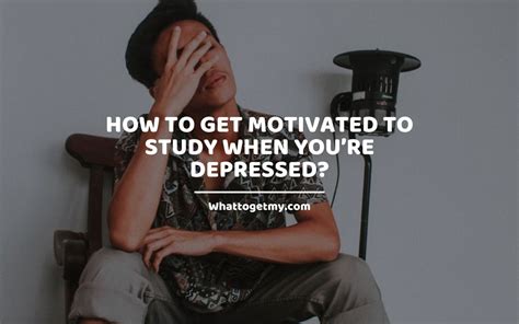 how to find motivation to study when depressed