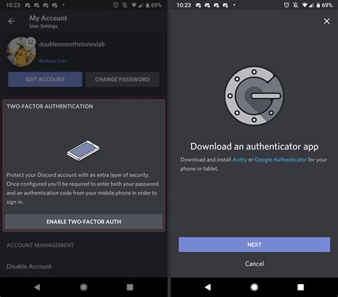 how to find multi factor authentication code discord