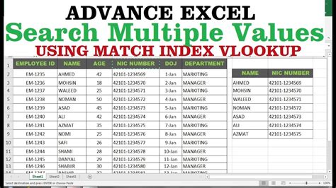 how to find multiple values in excel column