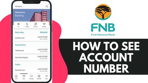 how to find my account number fnb app