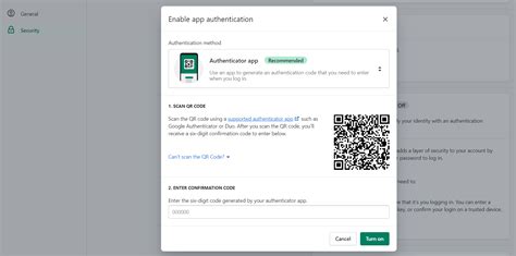 how to find my authentication code for shopify