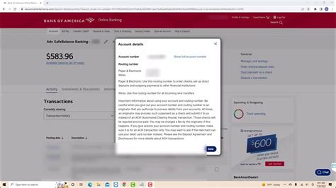 how to find my bank of america credit card account number