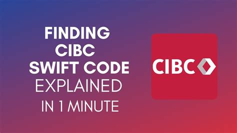 how to find my cibc swift code