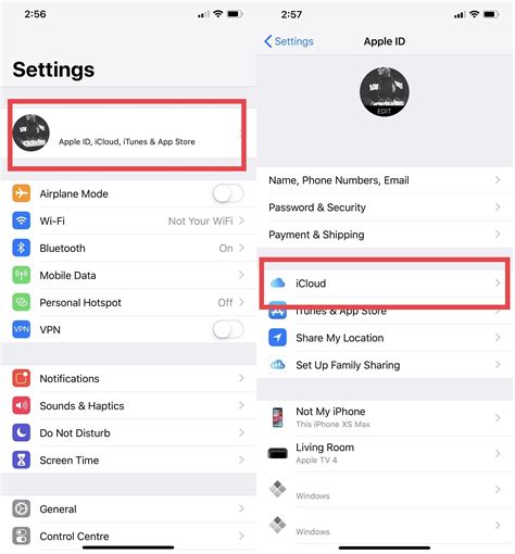 how to find my icloud account on my iphone