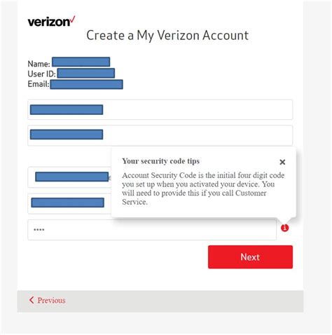 how to find my verizon security code