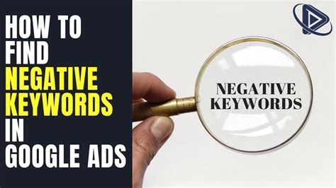 how to find negative keywords for google adwords
