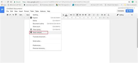 how to find notes in google docs