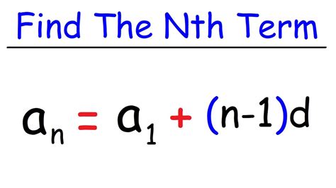 how to find nth term in number pattern
