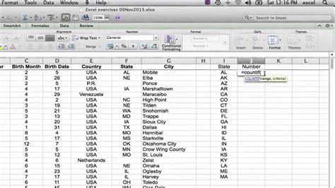 how to find number of occurrences of a word in excel
