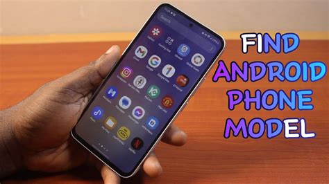 how to find out android phone model