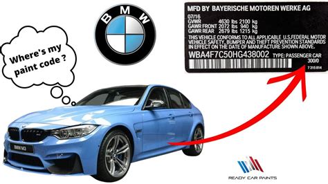 How To Find Paint Code Of Bmw