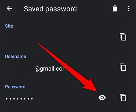how to find password for gmail on android