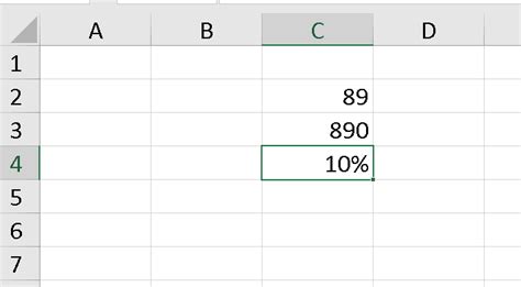 how to find percentage of 2 cells in excel