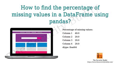 how to find percentage of missing values in python dataframe