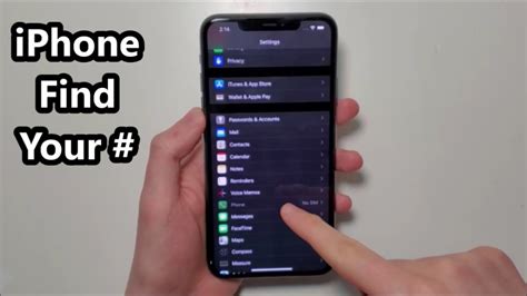 how to find phone number on iphone 11