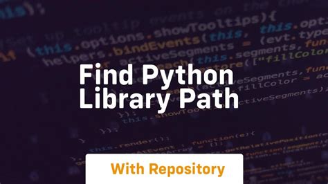 how to find python library path on mac