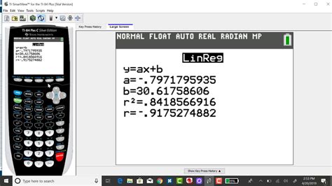 how to find r ti 84