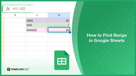 how to find range in google sheets