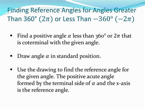 How To Find Reference Angle Greater Than 360