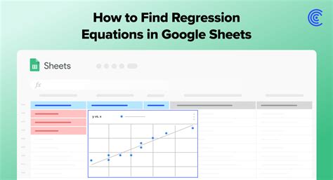 how to find regression line equation in google sheets