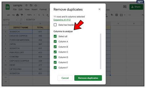 how to find repeats in google sheets