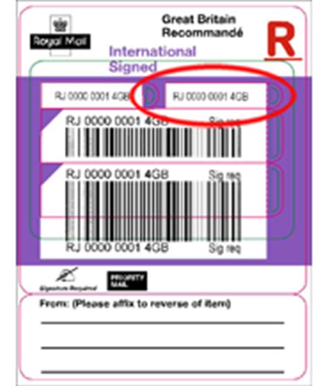 how to find royal mail reference number
