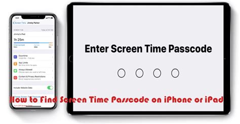 how to find screen time passcode ipad