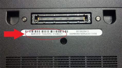 how to find serial number on dell laptop