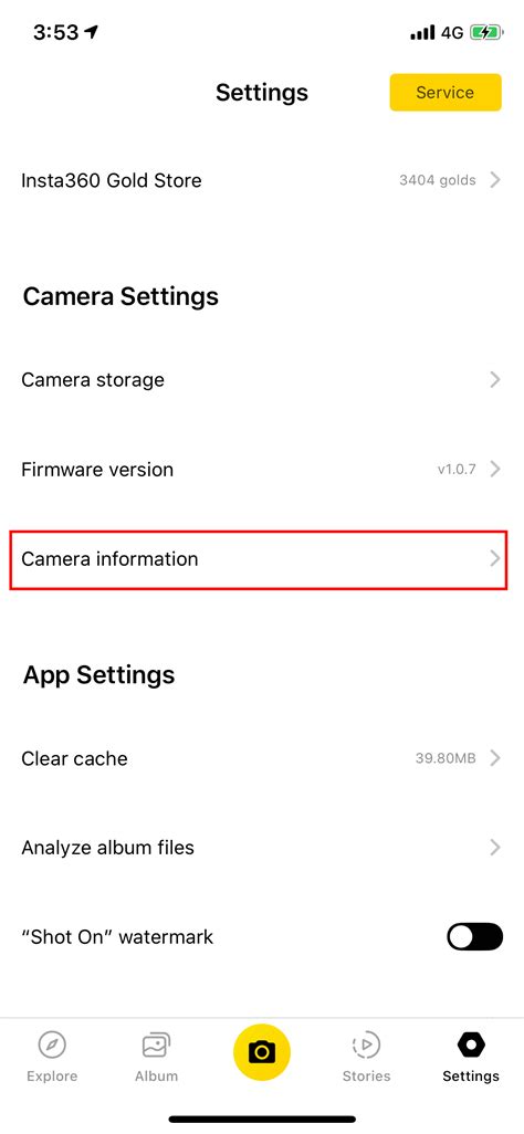 how to find serial number on insta360 one r