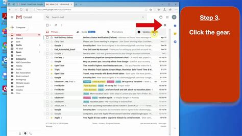 how to find settings in gmail