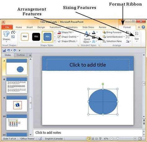 how to find shape format in powerpoint on ipad