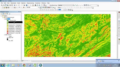 how to find slope in arcmap